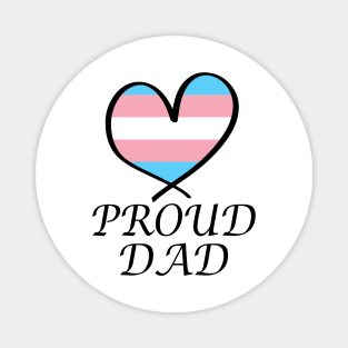 Proud Dad LGBT Gay Pride Month Transgender Flag Magnet